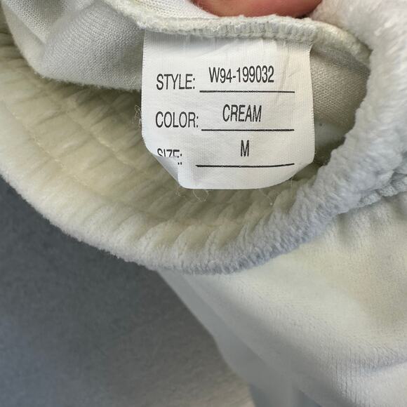 Signature By Northern Isles Sweatpants Womens Medium White Cotton Blend Pull On - Picture 7 of 11